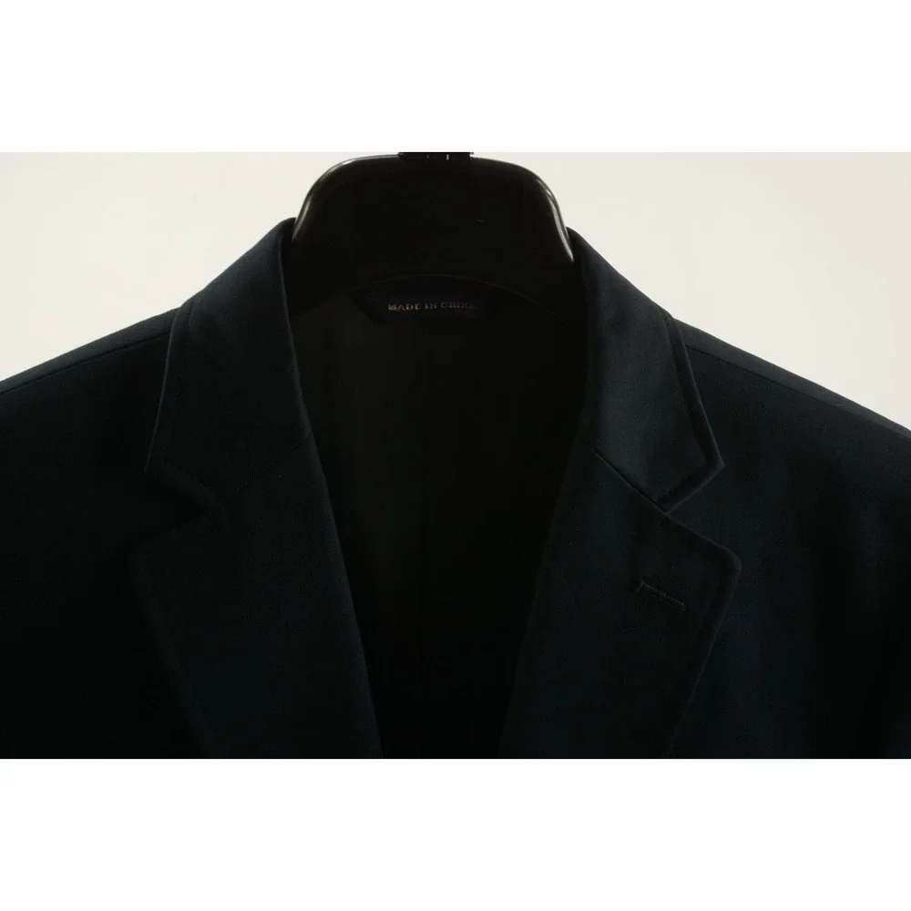 Banana Republic Tessuti Sondrio Men's 38R  Dark Blue Twill Cotton Vented Blazer‎